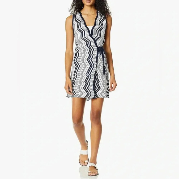 TRINA TURK Sleeveless Tie Front Wrap Tunic / Size Extra Small / - Picture 1 of 7